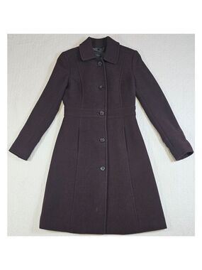 J. Crew Brown Classic Lady Day Coat in Italian Double-cloth Wool with Thinsulate